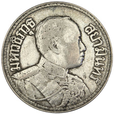 THAILAND, 2 Salung = 1/2 Baht, 1919, KM #44a, EF(40-45), Silver, 7.46