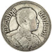 THAILAND, 2 Salung = 1/2 Baht, 1919, KM #44a, EF(40-45), Silver, 7.46