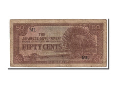 Malaya, 50 Cents, 1942, KM #M4b, VF(30-35), ML