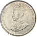 CEYLON, 50 Cents, 1924, KM #109a, AU(55-58), Silver, 23.8, 5.82