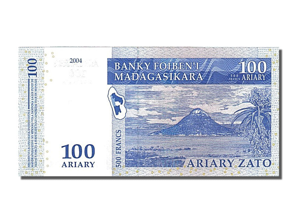 Banconote, Madagascar, 100 Ariary, 2004, FDS