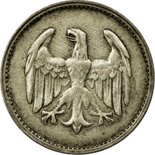 Coin, GERMANY, WEIMAR REPUBLIC, Mark, 1925, Munich, EF(40-45), Silver, KM:42