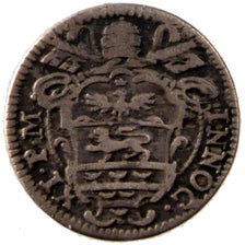 ITALIAN STATES, 1/2 Grosso, 1686, KM #462, VF(30-35), Silver, 0.57