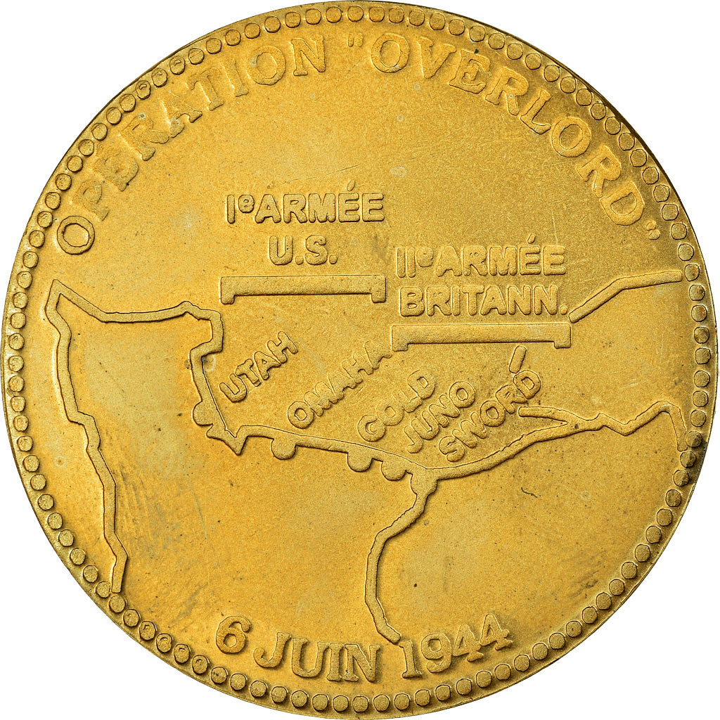 Francia, medaglia, Opération Overlord, 50ème Anniversaire du Débarquement