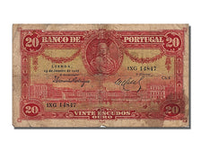 Banknote, Portugal, 20 Escudos, 1925, 1925-01-13, VF(20-25)