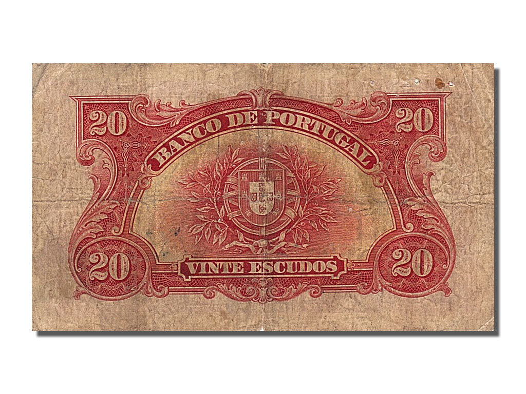 Banknote, Portugal, 20 Escudos, 1925, 1925-01-13, VF(20-25)