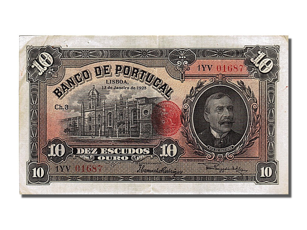 Banknote, Portugal, 10 Escudos, 1925, 1925-01-13, AU(50-53)