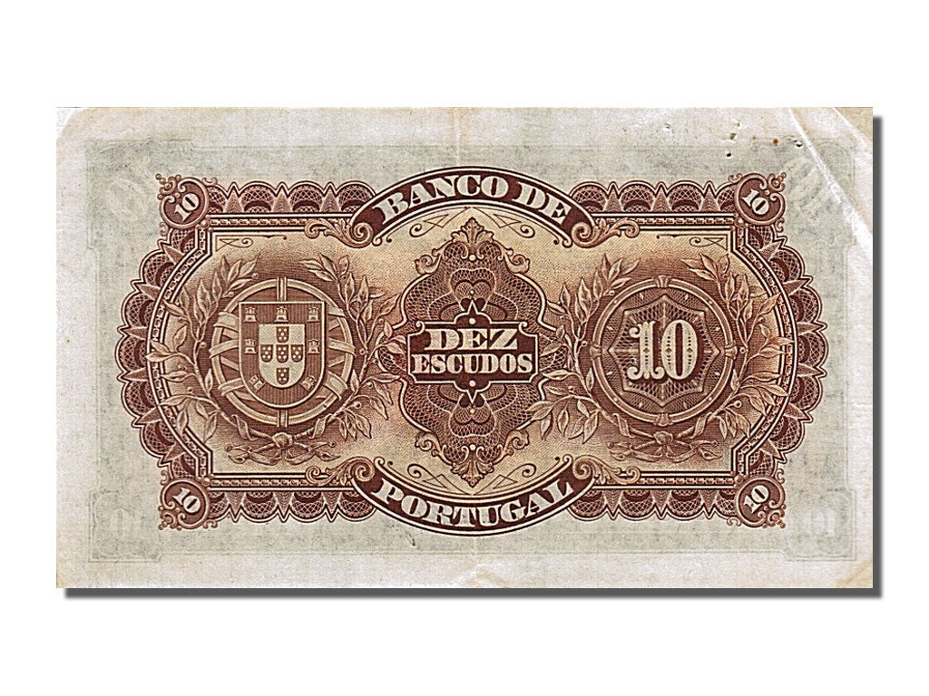 Banknote, Portugal, 10 Escudos, 1925, 1925-01-13, AU(50-53)