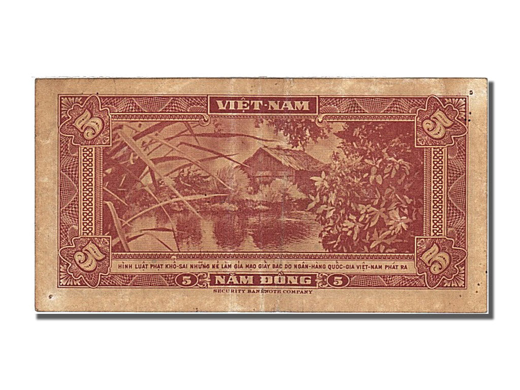Banknote, South Viet Nam, 5 D<ox>ng, 1955, VF(20-25)