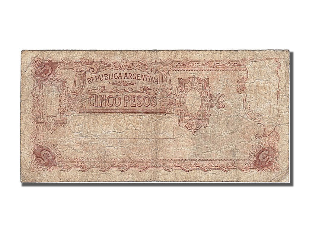 Argentina, 5 Pesos, KM #258, 1947-03-20, VF(20-25), 40.691.940F