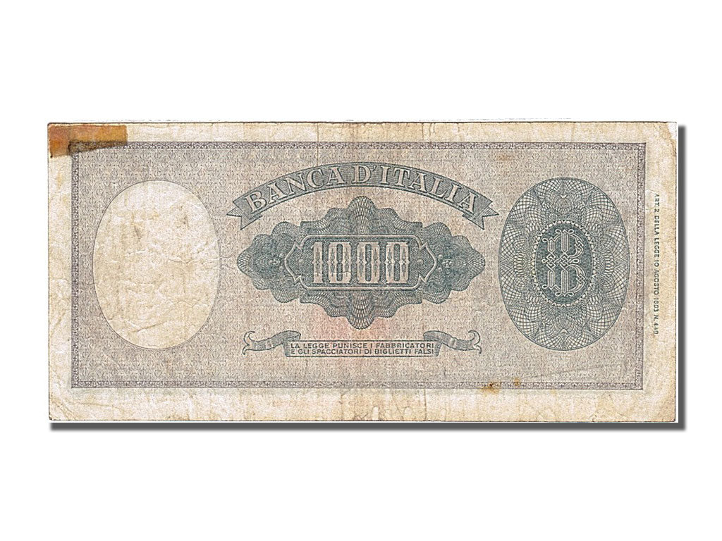 Italie, 1000 Lire, type 1947