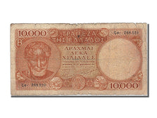 Greece, 10,000 Drachmai, 1947, KM #182c, 1947-12-29, VG(8-10), 268220