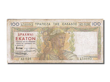 Greece, 100 Drachmai, 1935, KM #105a, 1935-09-01, VF(20-25), 450093