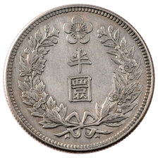 Corea, Kuang Mu, 1/2 Won, 1907, BB, Argento, KM:1135