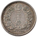 JAPAN, 20 Sen, 1876, KM #24, AU(50-53), Silver, 23.5, 5.26