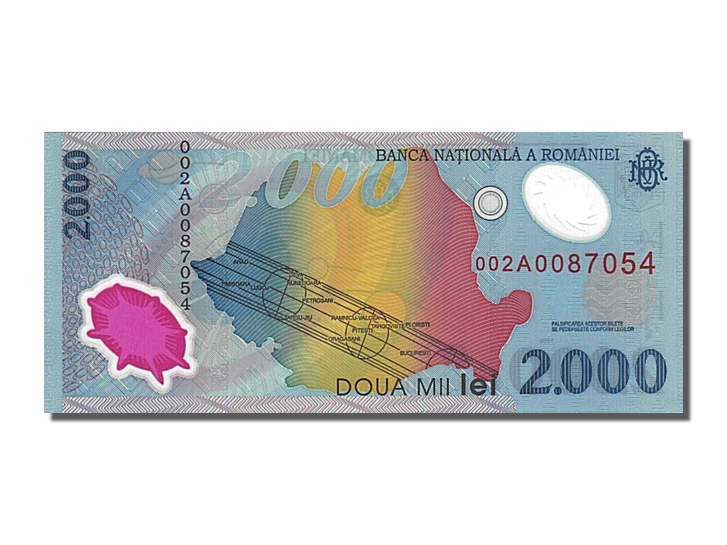 Banknot, Rumunia, 2000 Lei, 1999, UNC(65-70)