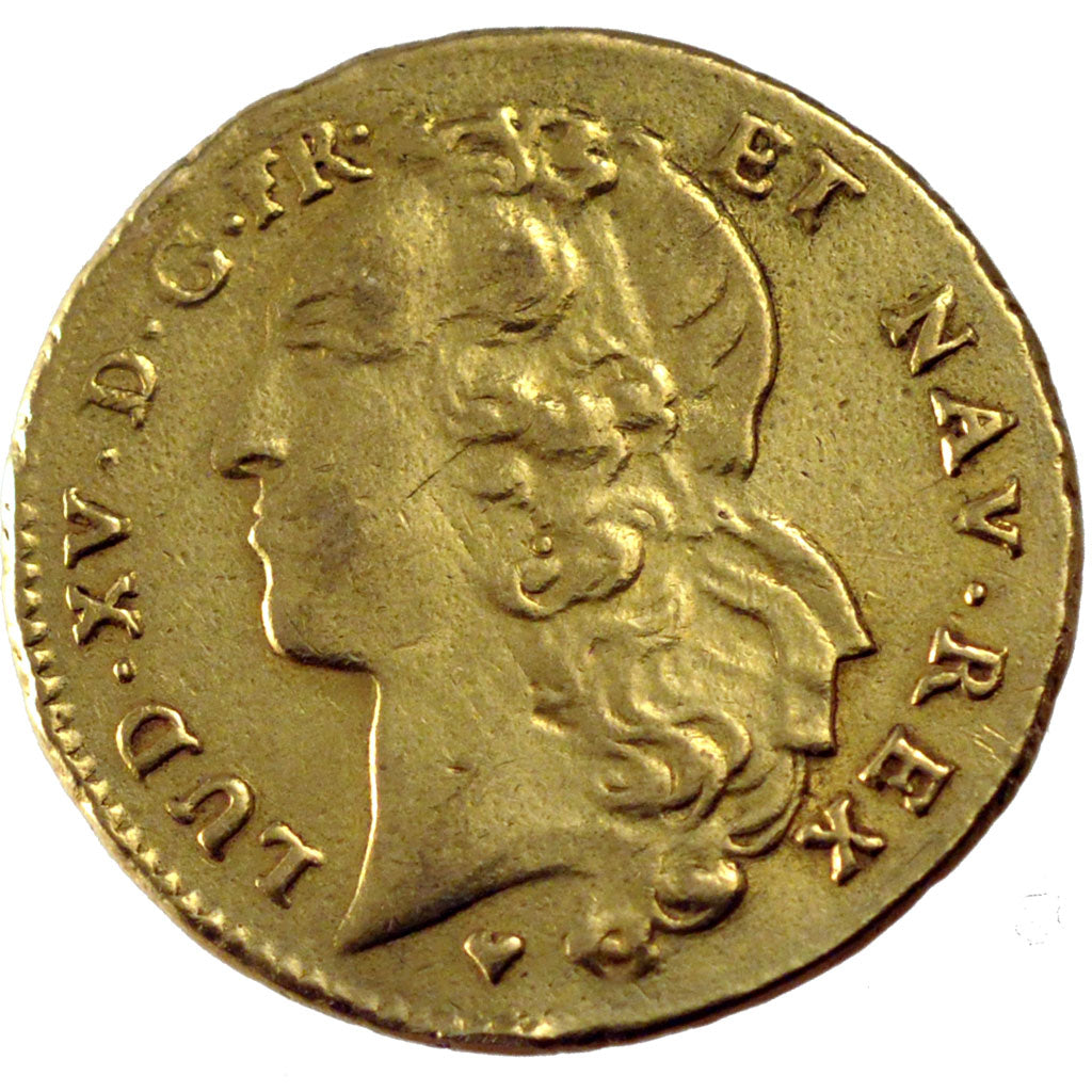 FRANCE, Double louis d'or au bandeau, 2 Louis D'or, 1744, Strasbourg, KM...