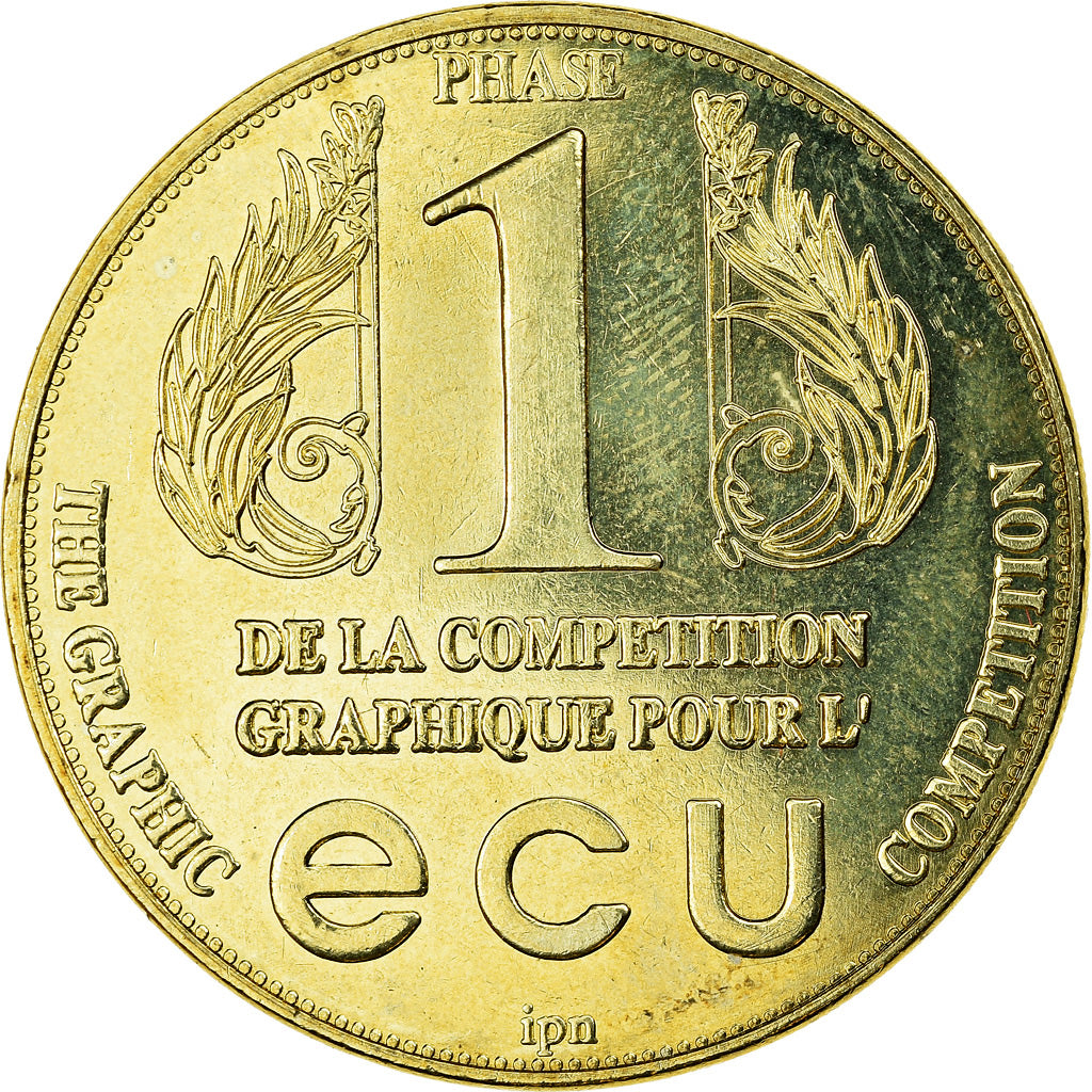 France, Medal, Europe, Compétition Graphique pour l'Euro, MS(65-70)