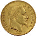 FRANCE, Napoléon III, 50 Francs, 1867, Strasbourg, KM #804.2, AU(55-58), Gold, G