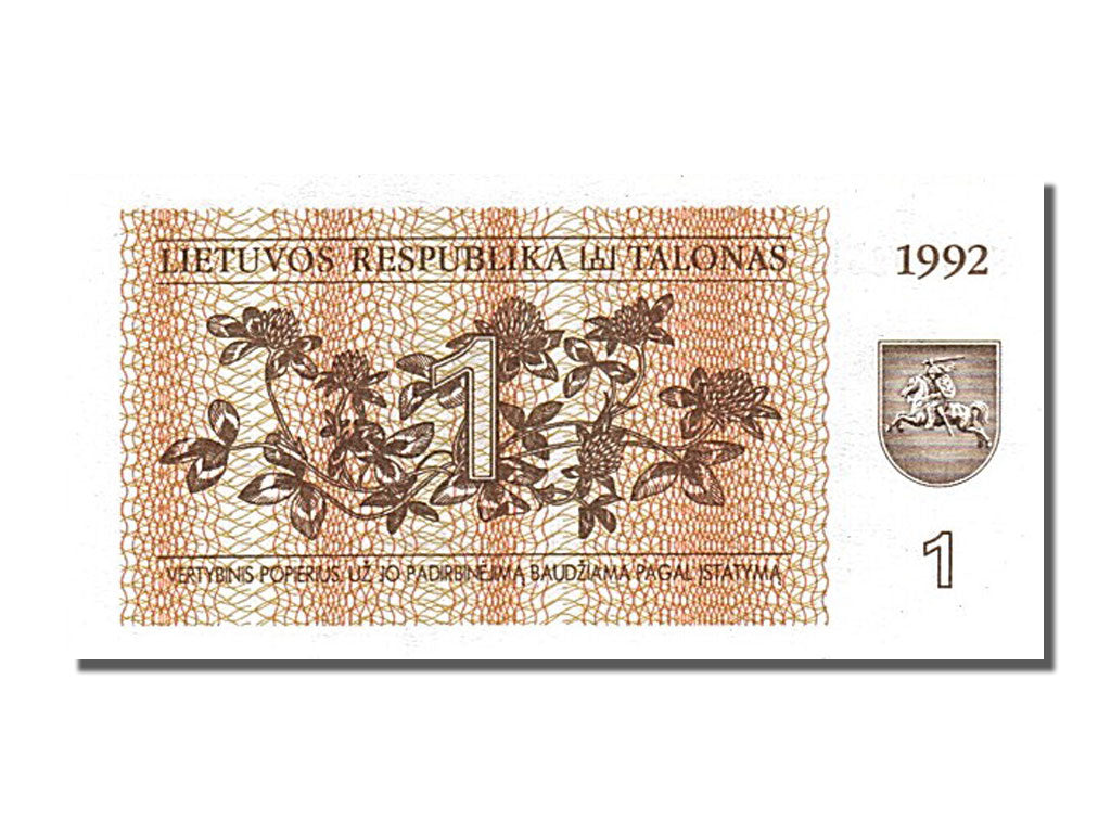 Lithuania, 1 Talonas, 1992, UNC(65-70)