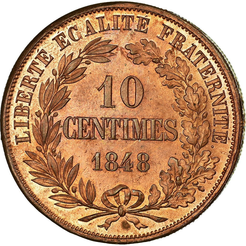 Coin, France, Essai-Piéfort Concours de Magniadas, 10 Centimes, 1848