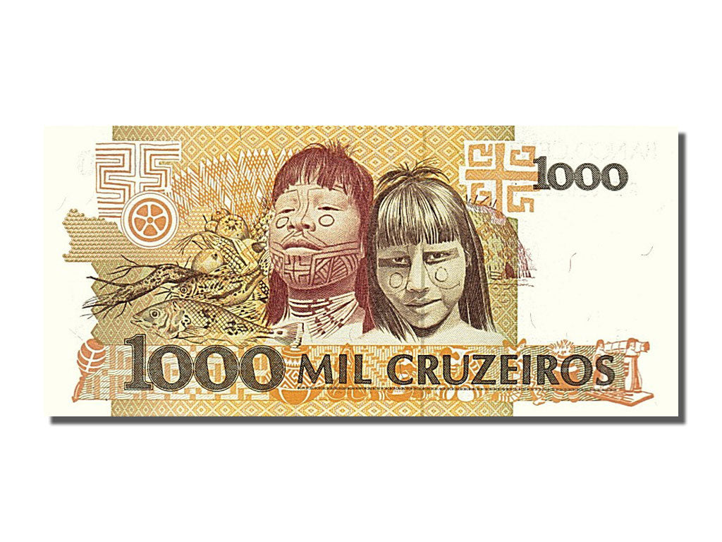 Banknote, Brazil, 1000 Cruzeiros, 1990, UNC(65-70)