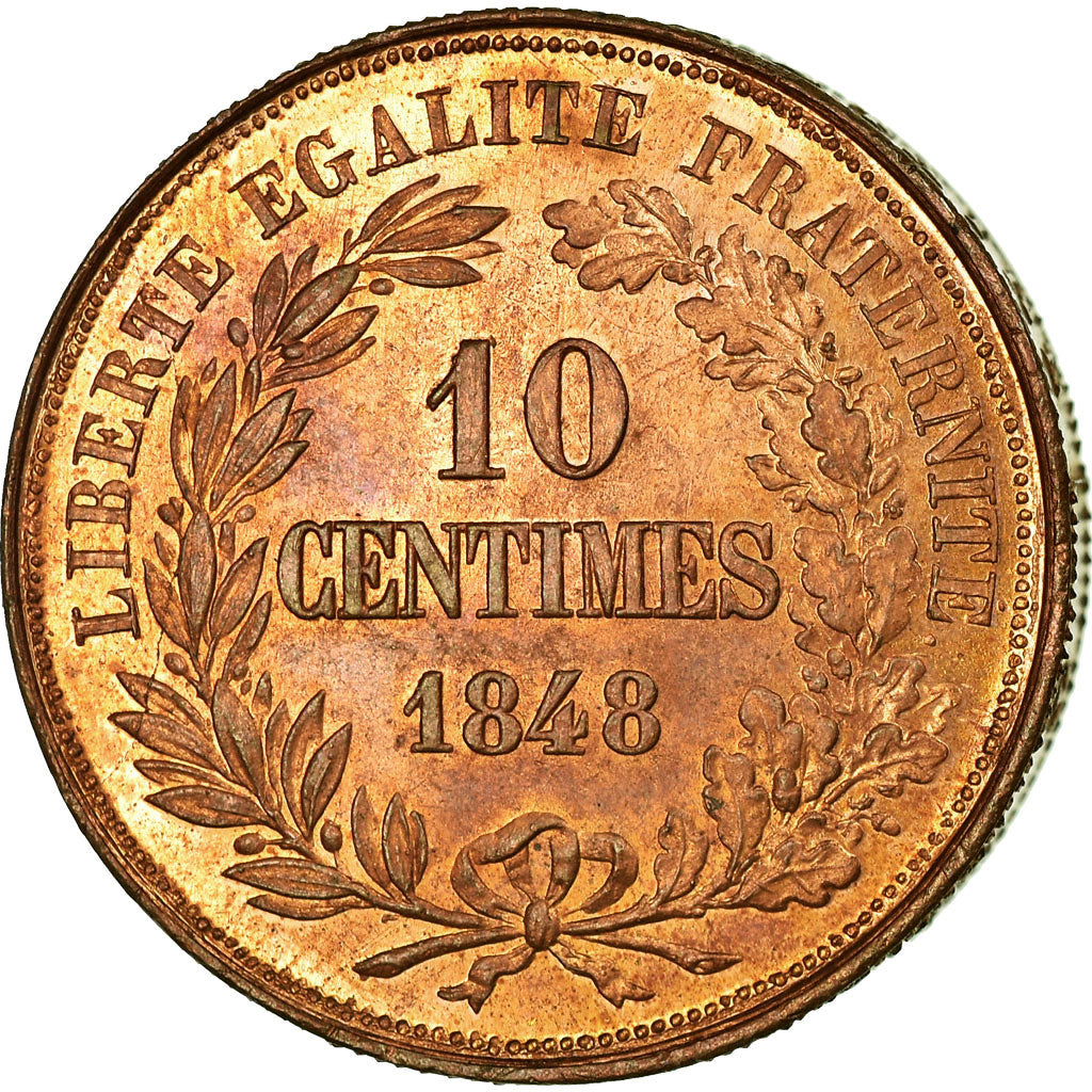 Coin, France, Concours de Domard, 10 Centimes, 1848, Essai-Piéfort, MS(60-62)