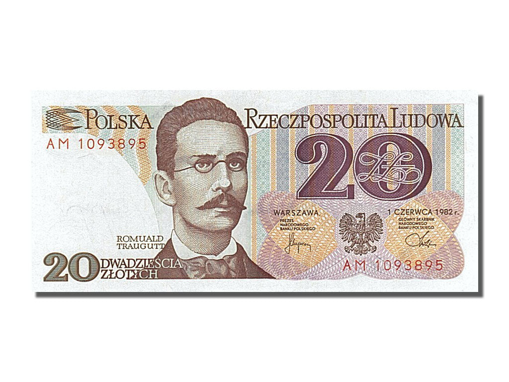 Banknote, Poland, 20 Zlotych, 1982, 1982-06-01, UNC(65-70)