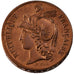 FRANCE, 10 Centimes, 1848, MS(60-62), Copper, Gadoury #217P, 36.18
