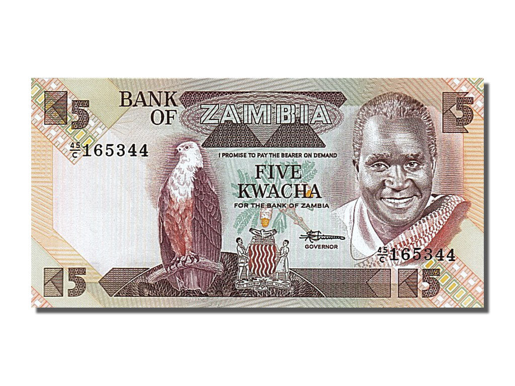 Banknote, Zambia, 5 Kwacha, 1980, UNC(65-70)