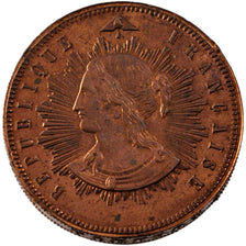 Moneta, Francia, 10 Centimes, 1848, SPL, Rame, Gadoury:236AP