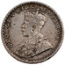 INDIA - BRITANNICA, George V, Rupee, 1917, MB+, Argento, KM:524