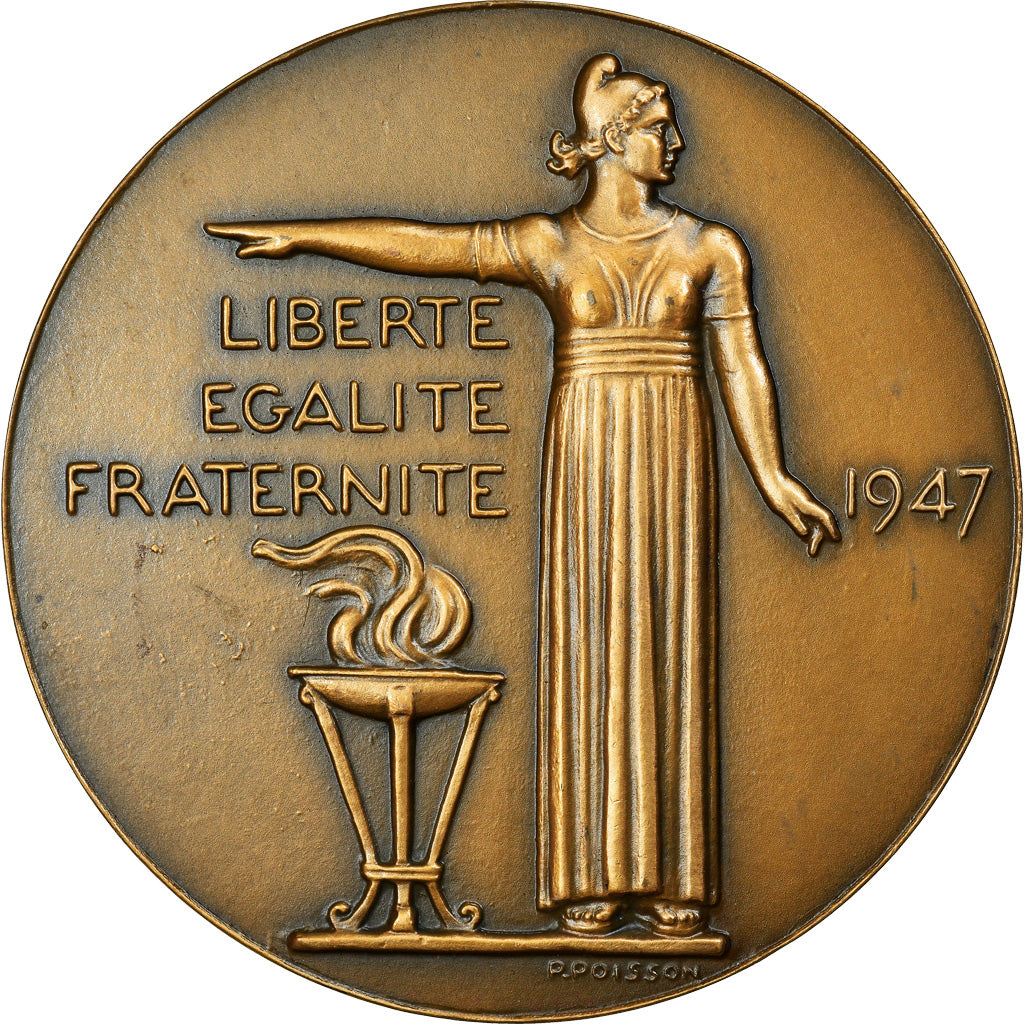 France, Médaille, Vincent Auriol, Président de la République, Politics