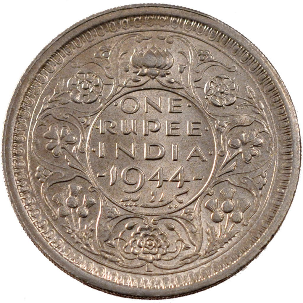 INDIA-BRITISH, Rupee, 1944, KM #557.1, MS(60-62), Silver, 30.5, 11.67