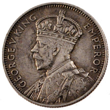 Mauritius, George V, 1/4 Rupee, 1936, BB, Argento, KM:15