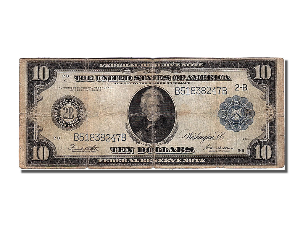 Banknote, United States, Ten Dollars, 1914, F(12-15)
