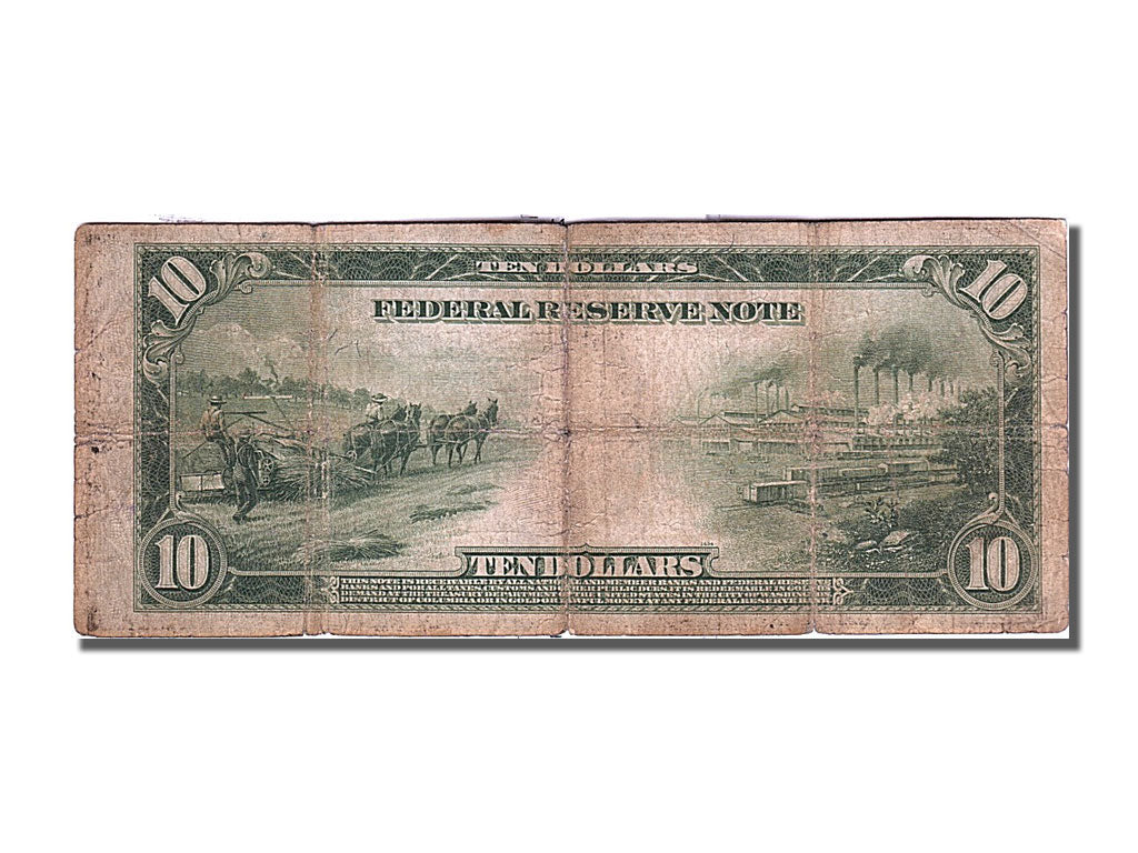Banknote, United States, Ten Dollars, 1914, F(12-15)