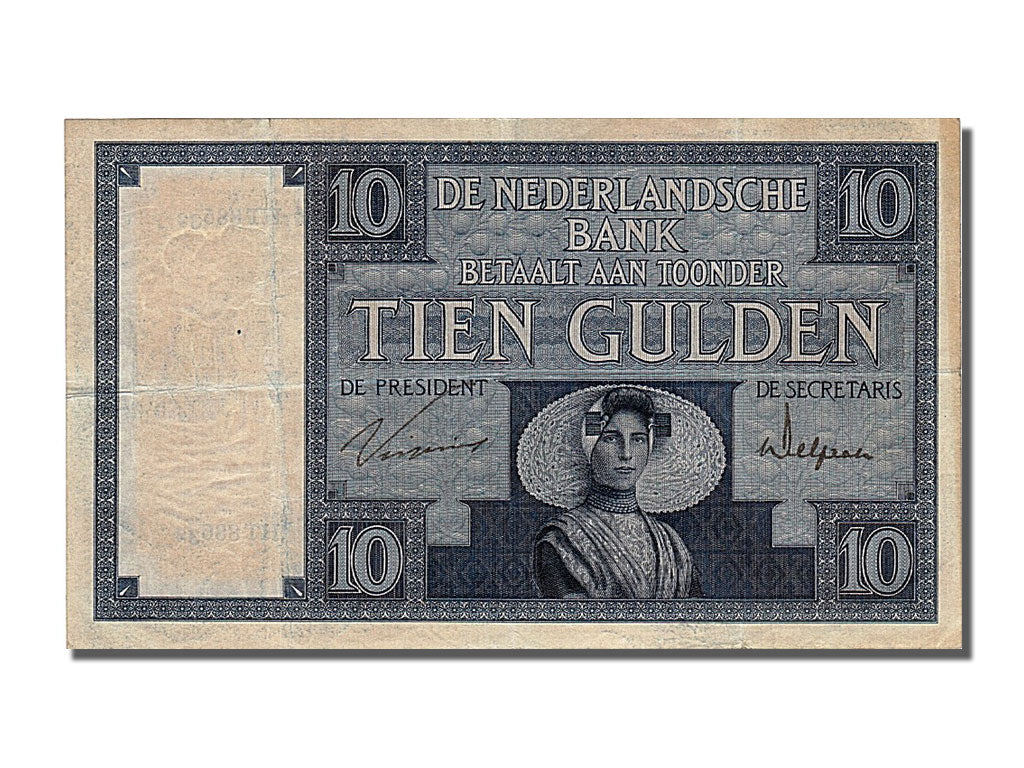 Netherlands, 10 Gulden, 1925, 1925-09-22, EF(40-45), HT 88632