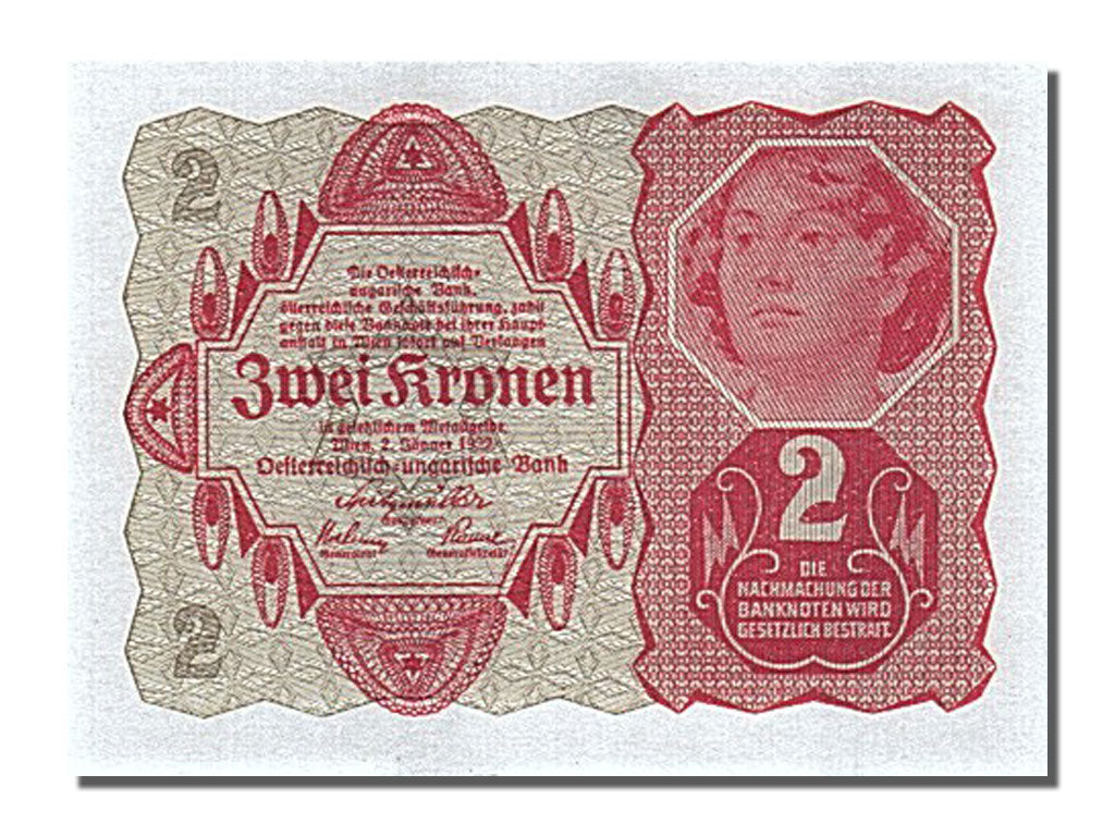 Austria, 2 Kronen, 1922, KM #74, 1922-01-02, UNC(65-70)