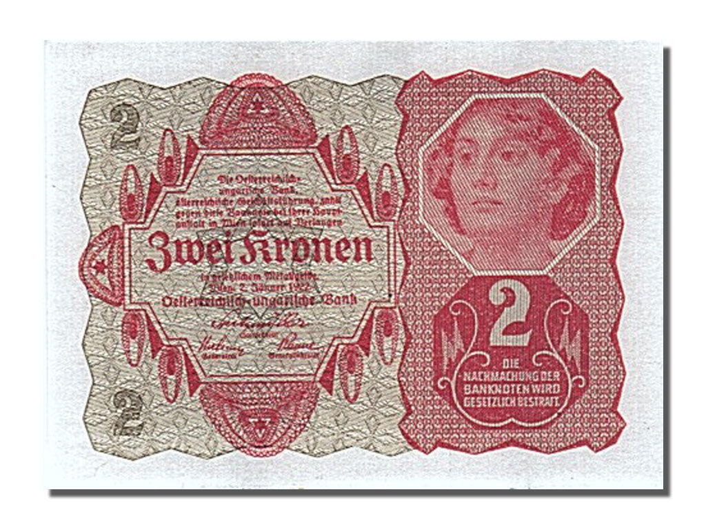 Banconote, Austria, 2 Kronen, 1922, FDS