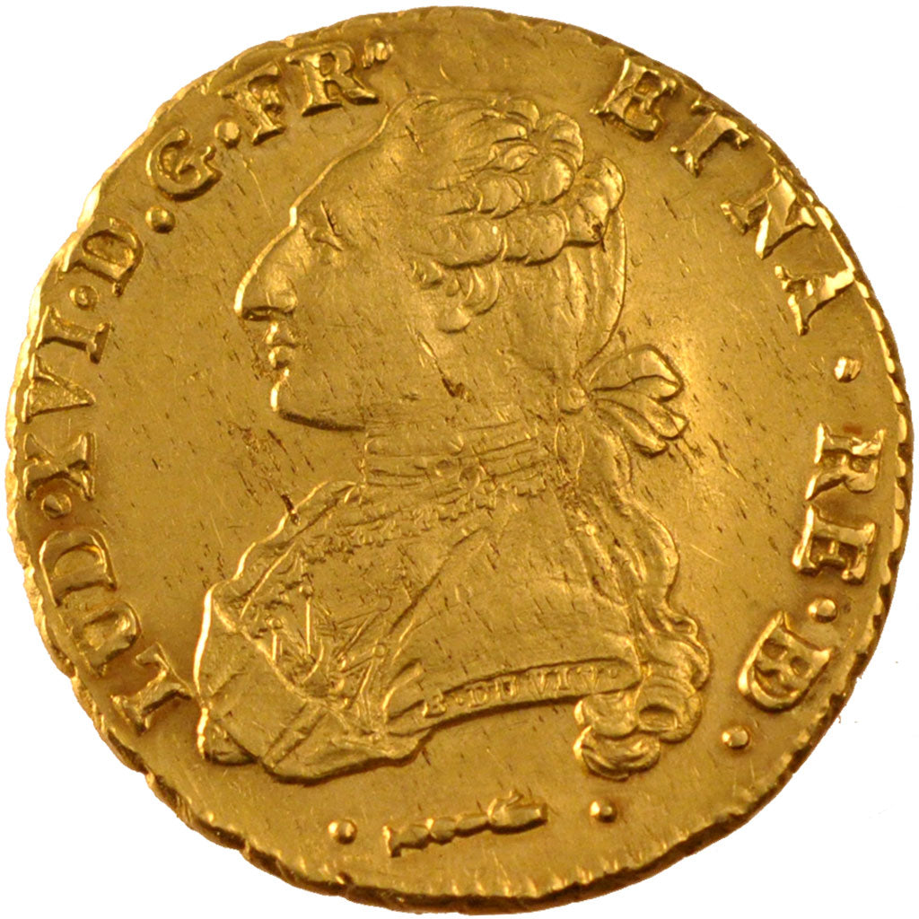 Coin, France, Louis XVI, Double louis d'or de Béarn au buste habillé, 1778 Pau