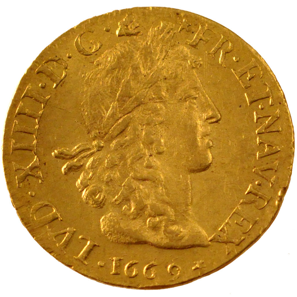 FRANCE, Louis d'Or, 1669, Lyons, graded, PCGS, MS(60-62), Gold, Gadoury #246,...