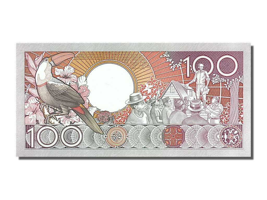 Banknote, Suriname, 100 Gulden, 1986, 1986-07-01, UNC(65-70)
