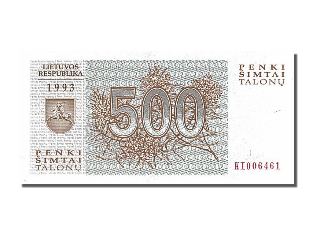 Banknot, Litwa, 500 Talonu, 1993, UNC(65-70)
