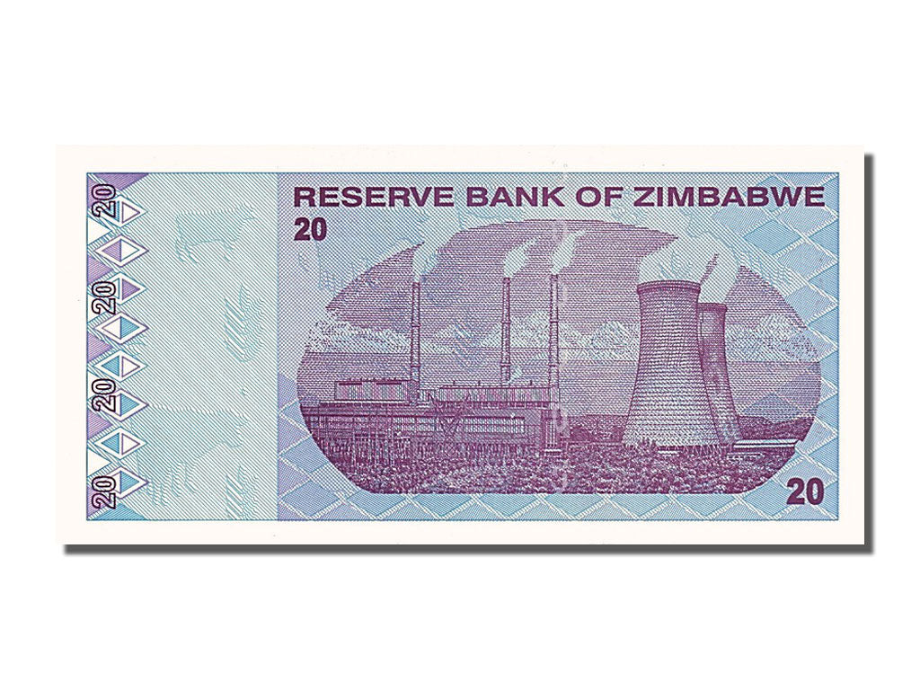 Banknote, Zimbabwe, 20 Dollars, 2009, 2009-02-02, UNC(65-70)