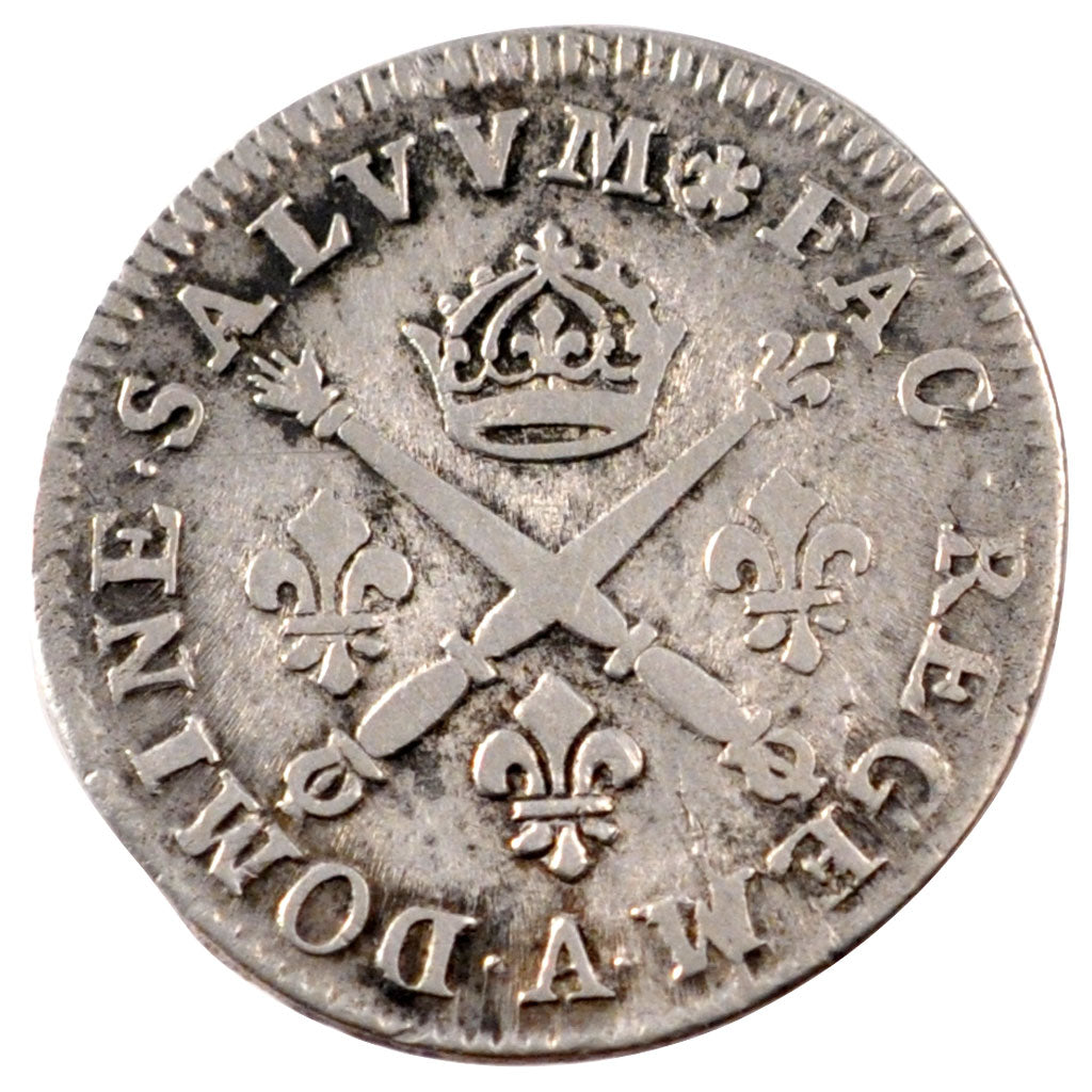 FRANCE, 10 Sols aux insignes, 10 Sols-1/8 Ecu, 1706, Paris, KM #349.1,...