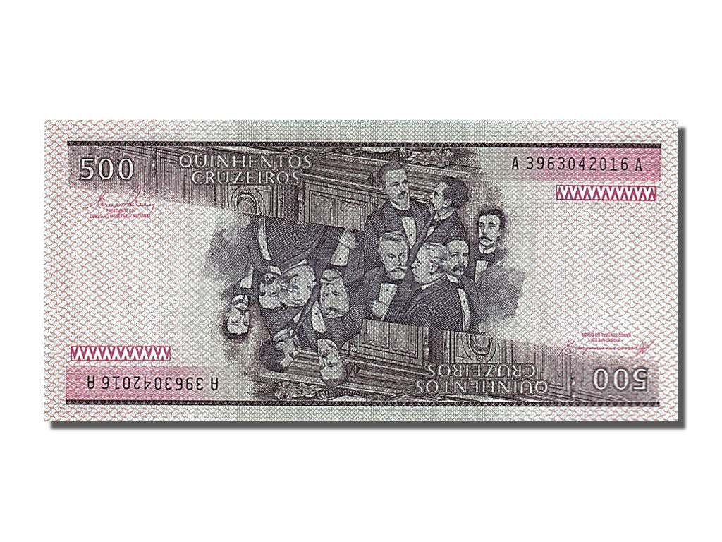 Brazil, 500 Cruzeiros, 1985, KM #200b, UNC(65-70), A 3963042016 A