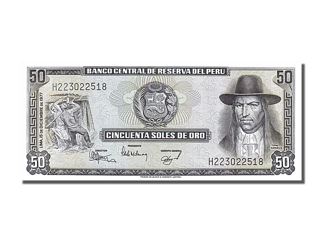 Perù, 50 Soles De Oro, 1975, 1975-10-02, FDS