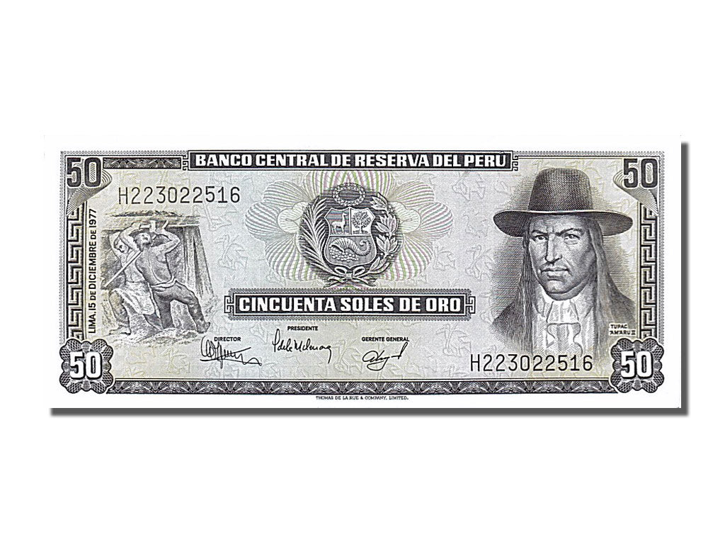 Banknote, Peru, 50 Soles De Oro, 1975, 1975-10-02, UNC(65-70)
