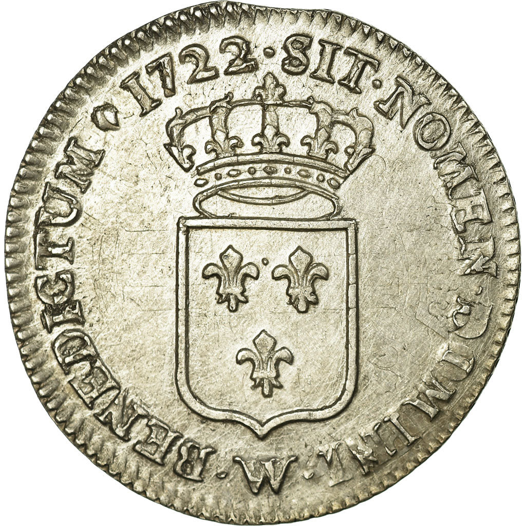 Coin, France, Louis XV, 1/3 Écu de France, 1/3 Ecu, 1722, Lille, EF(40-45)